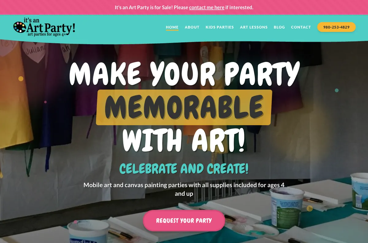 It's an Art Party — WP Theme